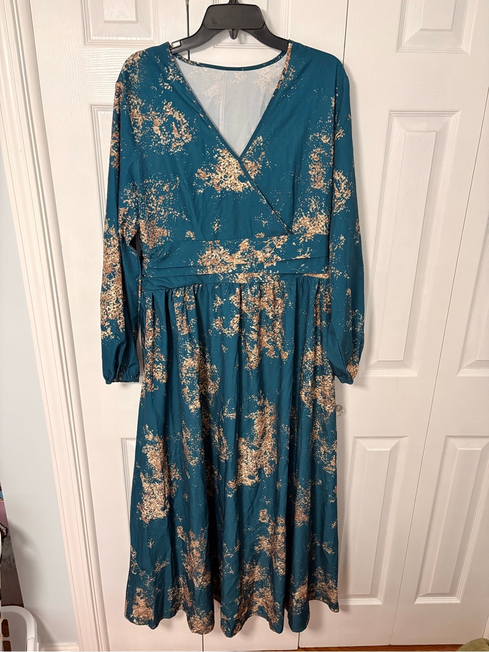 Golden Blue Maxi dress XL
